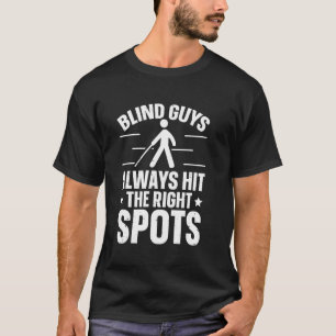 Camiseta Citação engraçada sobre conscientização sobre cegu