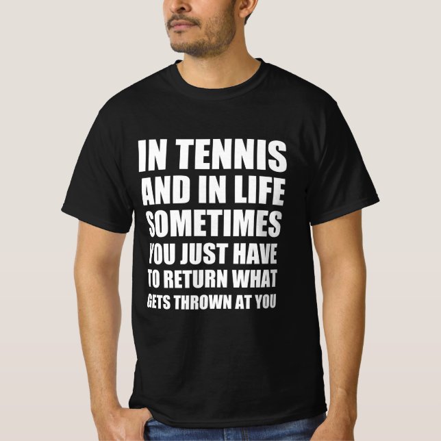 Camiseta citação engraçada tênis (Frente)