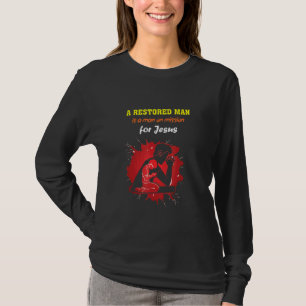 Camiseta Citação Espiritual da Bíblia Cristã - Uma Reposiçã