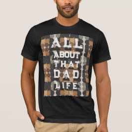 Camiseta Citação espirituosa do Dia dos Pais retrô moderna
