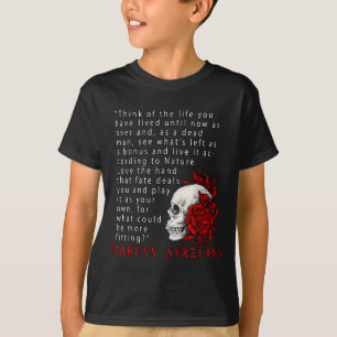 Camiseta Citação Estática Marcus Aurelius E Estoicismo Cutâ