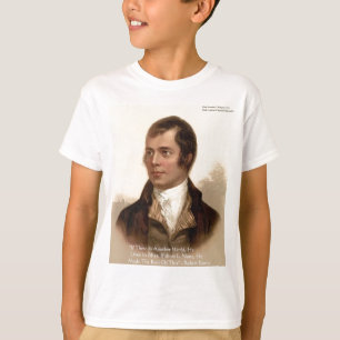 Camiseta Citação Famosa de Robert Burns