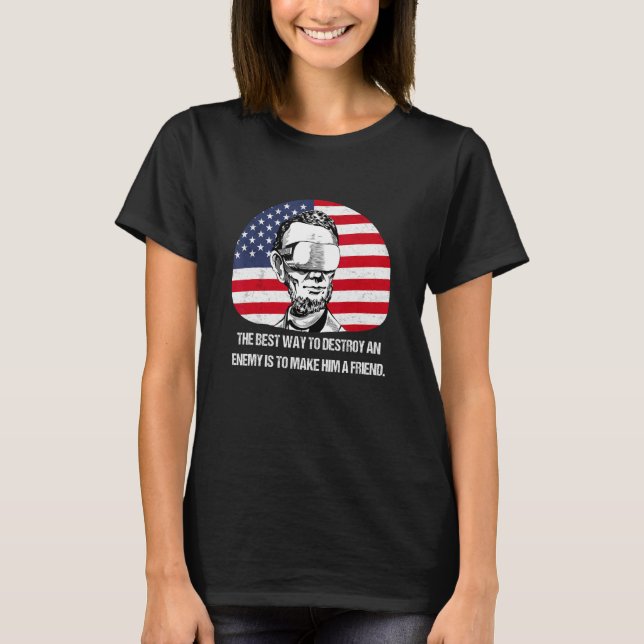 Camiseta Citação Fictícia do Lincoln Futurística VR (Frente)