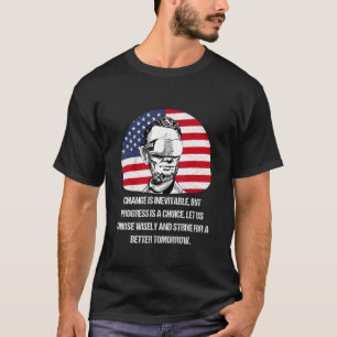 Camiseta Citação Fictícia Futurista de Lincoln em RV 4
