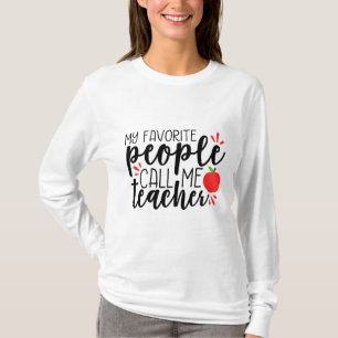 Camiseta Citação Fofa de Volta às Aulas Agradecimento aos P