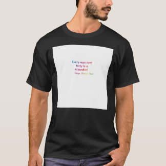 Camiseta Citação. George Bernard Shaw Todos os homens com m