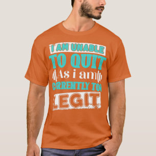 Camiseta Citação Gym Não Posso Sair Como Estou A Fazer