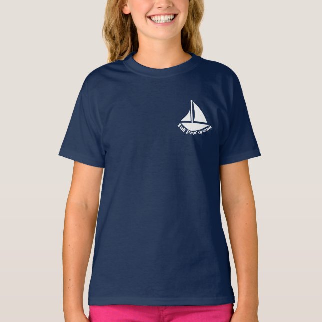Camiseta Citação Inspiracional Veleja Seu Barco Sonho (Frente)