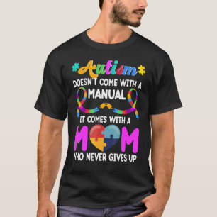 Camiseta Citação Inspiradora Autismo Mãe Conscientização do