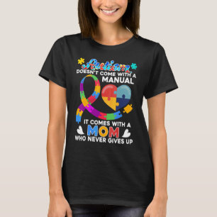 Camiseta Citação Inspiradora Autismo Mãe Conscientização do