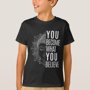 Camiseta Citação Inspiradora da Lei da Atração Buda Espirit