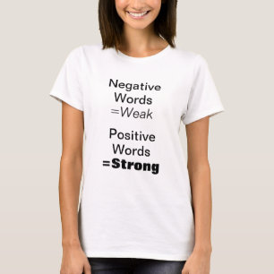 Camiseta Citação Inspiradora de Palavras Positivas