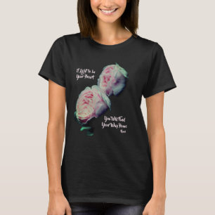Camiseta Citação Inspiradora de Rumi Encontre o Seu Caminho