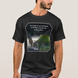 Camiseta Citação Inspiradora de Sucesso de Águia Careca