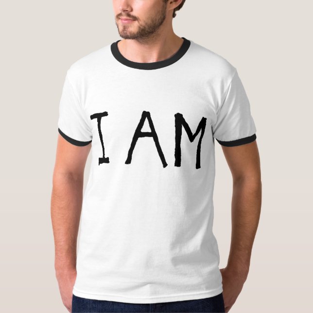 Camiseta Citação Inspiradora "Eu Sou" (Frente)