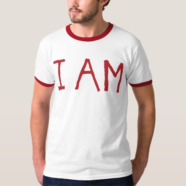Camiseta Citação Inspiradora "Eu Sou" (Frente)