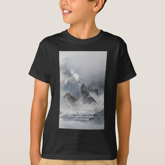Camiseta citação inspiradora motivacional da liderança (Frente)