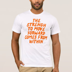 Camiseta Citação Inspiradora Tipografia Minimalista