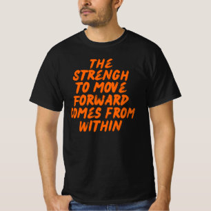 Camiseta Citação Inspiradora Tipografia Minimalista