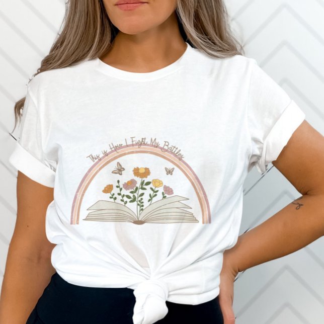 Camiseta Citação Inspirativa - Livro Floral de Borboletas - (Criador carregado)