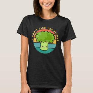Camiseta Citação Kawaii de Brócolis Sarcástico Engraçado