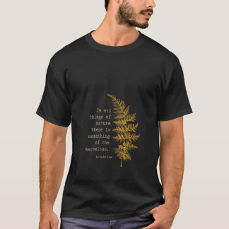 Camiseta Citação Literária Inspirada na Natureza Botânica F