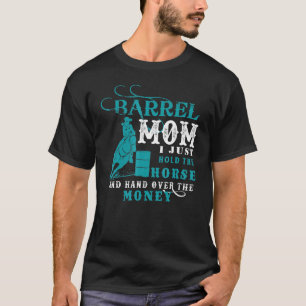 Camiseta Citação Louca de Cavalo de Corrida de Barril Engra