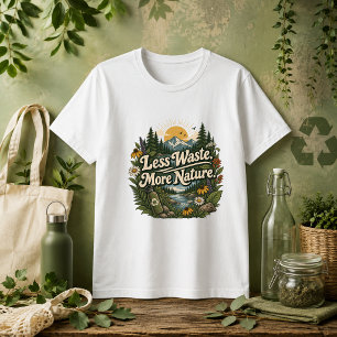 Camiseta Citação Menos Resíduos Mais Natureza
