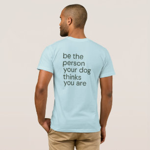 Camiseta Citação Minimalista de Amante de Cachorro