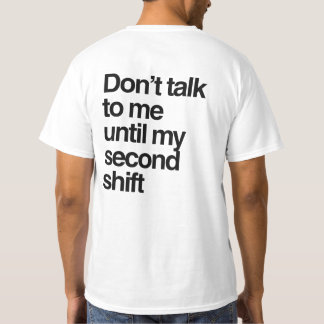 Camiseta Citação minimalista Não fale comigo para o trabalh