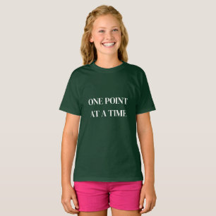 Camiseta Citação Minimalista Um Ponto de Cada Vez