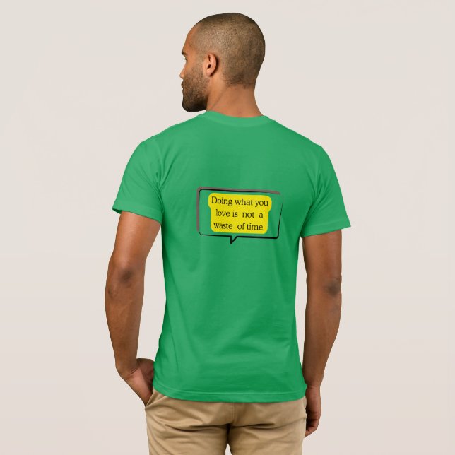 Camiseta – Citação Motivacional (Parte Traseira Completa)