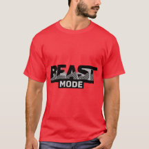 Camiseta Citação Motivacional Beast Mode Fitness