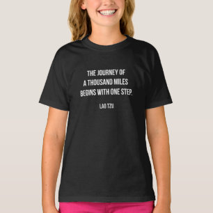 Camiseta Citação motivacional de Lao Tzu.