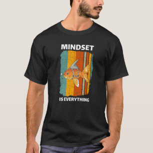 Camiseta Citação Motivacional de Mentalidade Peixe Dourado