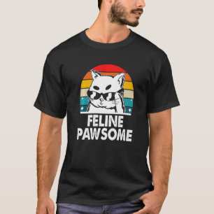 Camiseta Citação Motivacional Feline Incrível Cat Pun Inspi