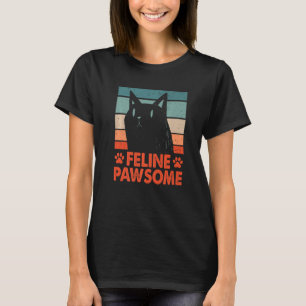 Camiseta Citação Motivacional Feline Incrível Cat Pun Inspi