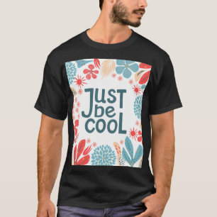 Camiseta Citação Motivacional, Frame Floral Abstrato.