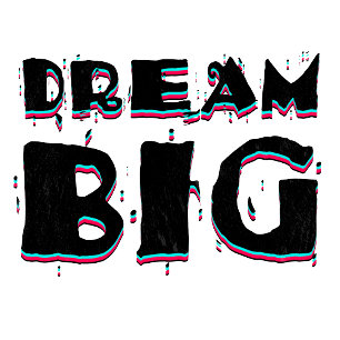 Camiseta Citação Motivacional Sonhe Grande