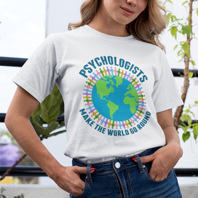 Camiseta Citação Mundial Psicóloga Bonita sobre Psicologia (Criador carregado)