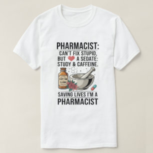 Camiseta Citação Não Conserta Farmácia Estúpida