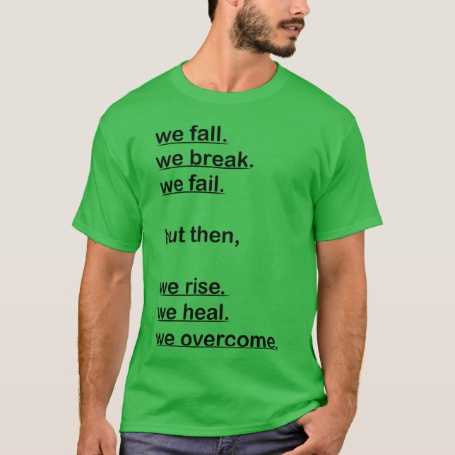 Camiseta Citação nós caímos garota (Frente)