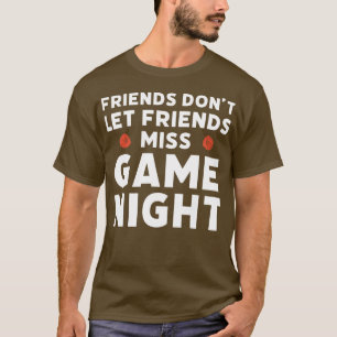 Camiseta Citação noturna de jogos do conselho