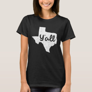 Camiseta Citação Orgulhosa do Texano Dizer Texas Y'all Suli