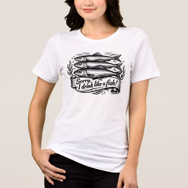 Camiseta Citação Peixe Sardinha Fofa (Frente)