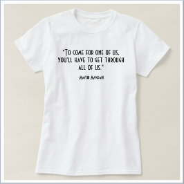 Camiseta Citação Política Inspiradora | FRENTE&E COSTAS