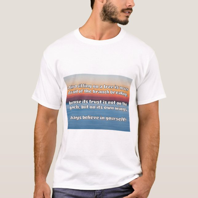Camiseta Citação Positiva de Encorajamento Empath (Frente)