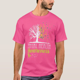 Camiseta Citação Positiva Mês de Consciência Mental de Saúd