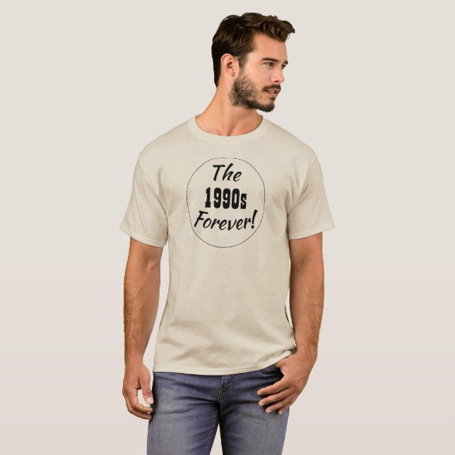 Camiseta Citação Retro Divertida Década de 1990 (Frente Completa)