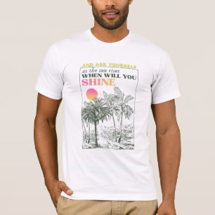 Camiseta Citação retro inspiradora de autocuidado